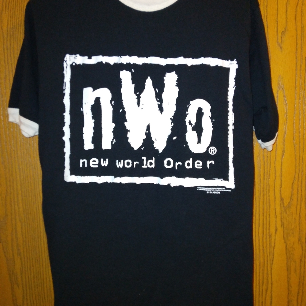 Vtg 1998 WCW N.W.O New World Order wrestling tshirt sz 14/16